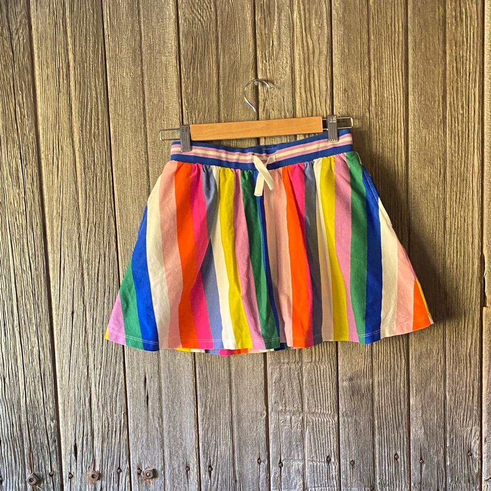 Boden Multicolor Striped Skater Skirt